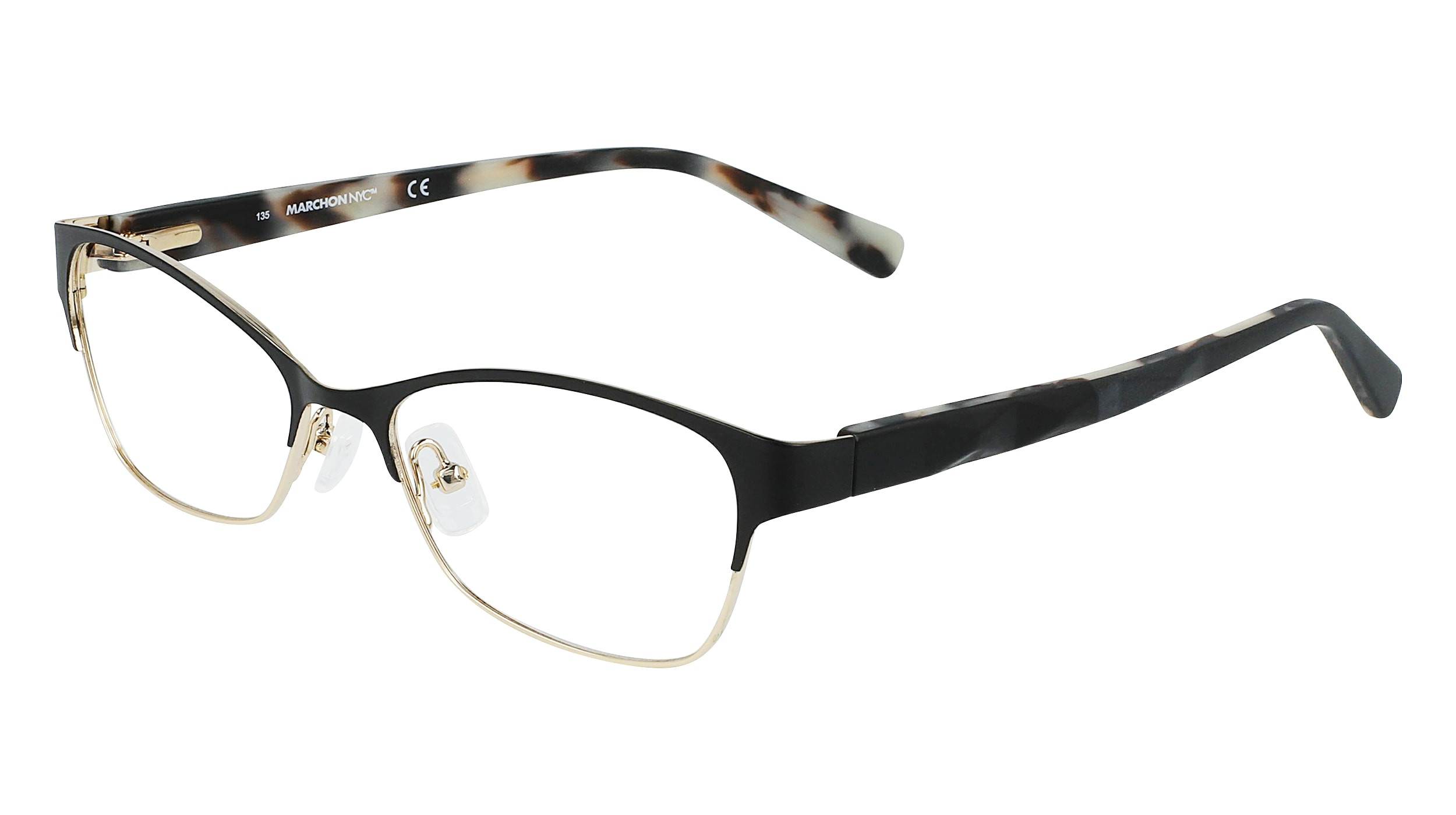 Marchon Women Eyeglasses Frame Eye Wear Gray Tone Glasses 53[]13 135 M-5023 Eyeglasses - Marchon Authorized Retailer | coolframes  main image 4