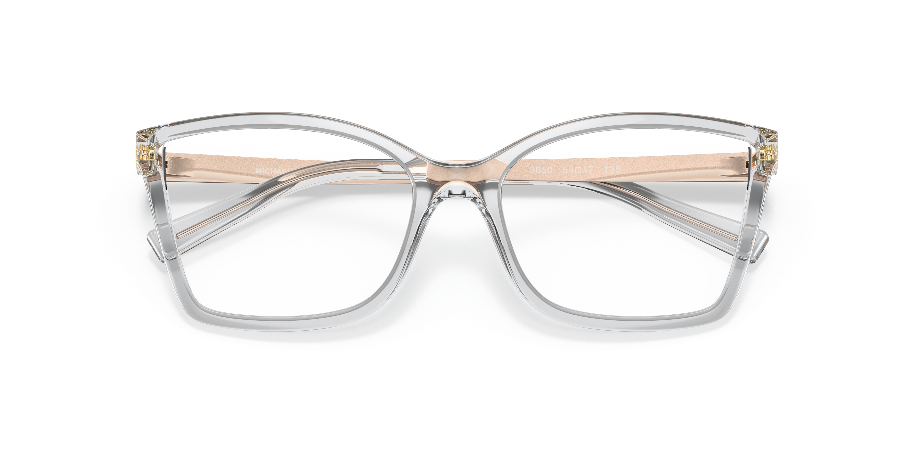 Michael Kors Caracas MK 4058 3050 Crystal Clear Plastic Eyeglasses 54mm Michael Kors MK4058 Caracas Eyeglasses | LensCrafters main image 2