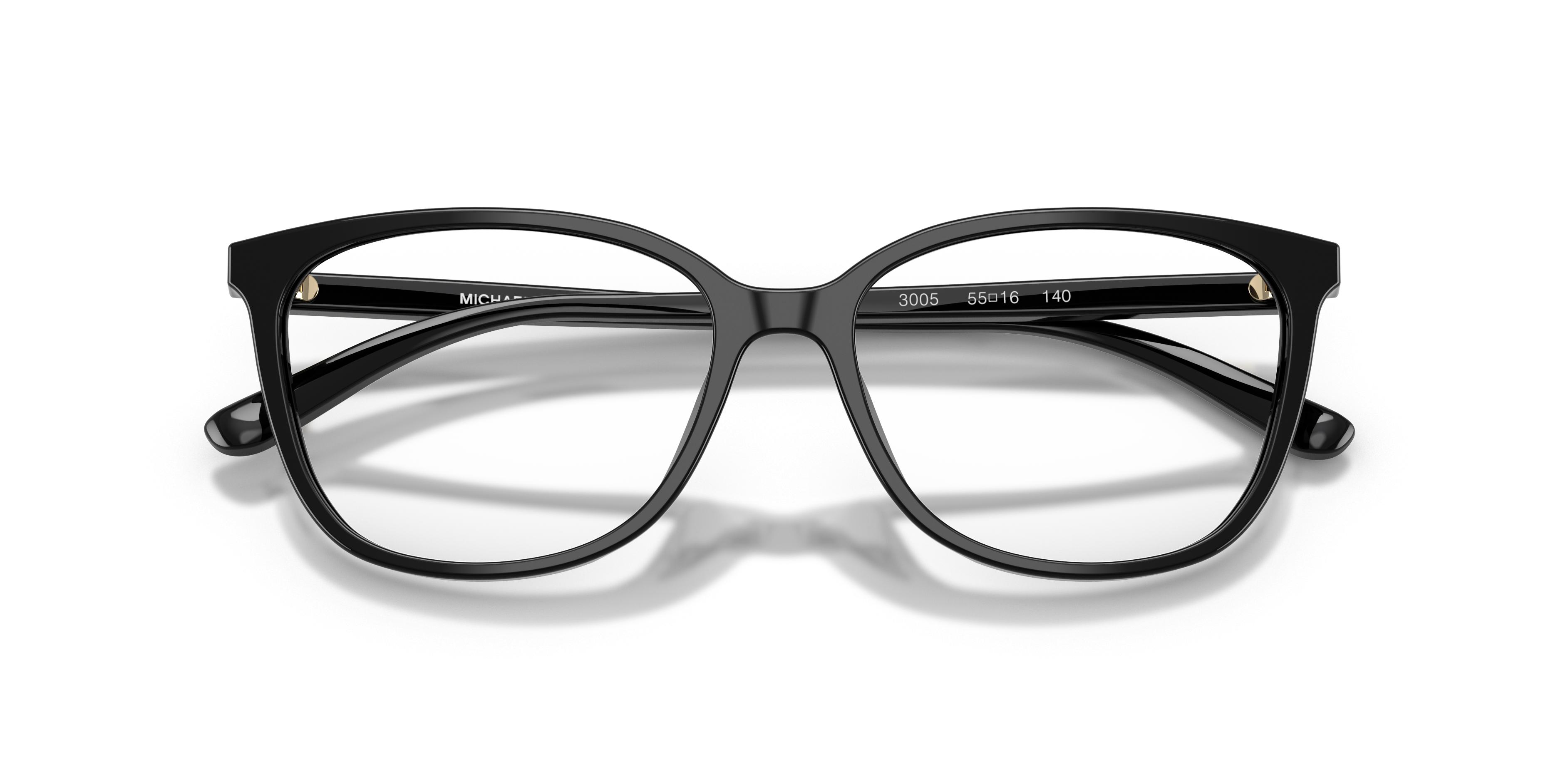 NEW MICHAEL KORS MK4067U Santa Clara Black Eyeglasses Frame 55-16 Amazon.com: Michael Kors MK4067U Santa Clara Universal Fit  main image 3