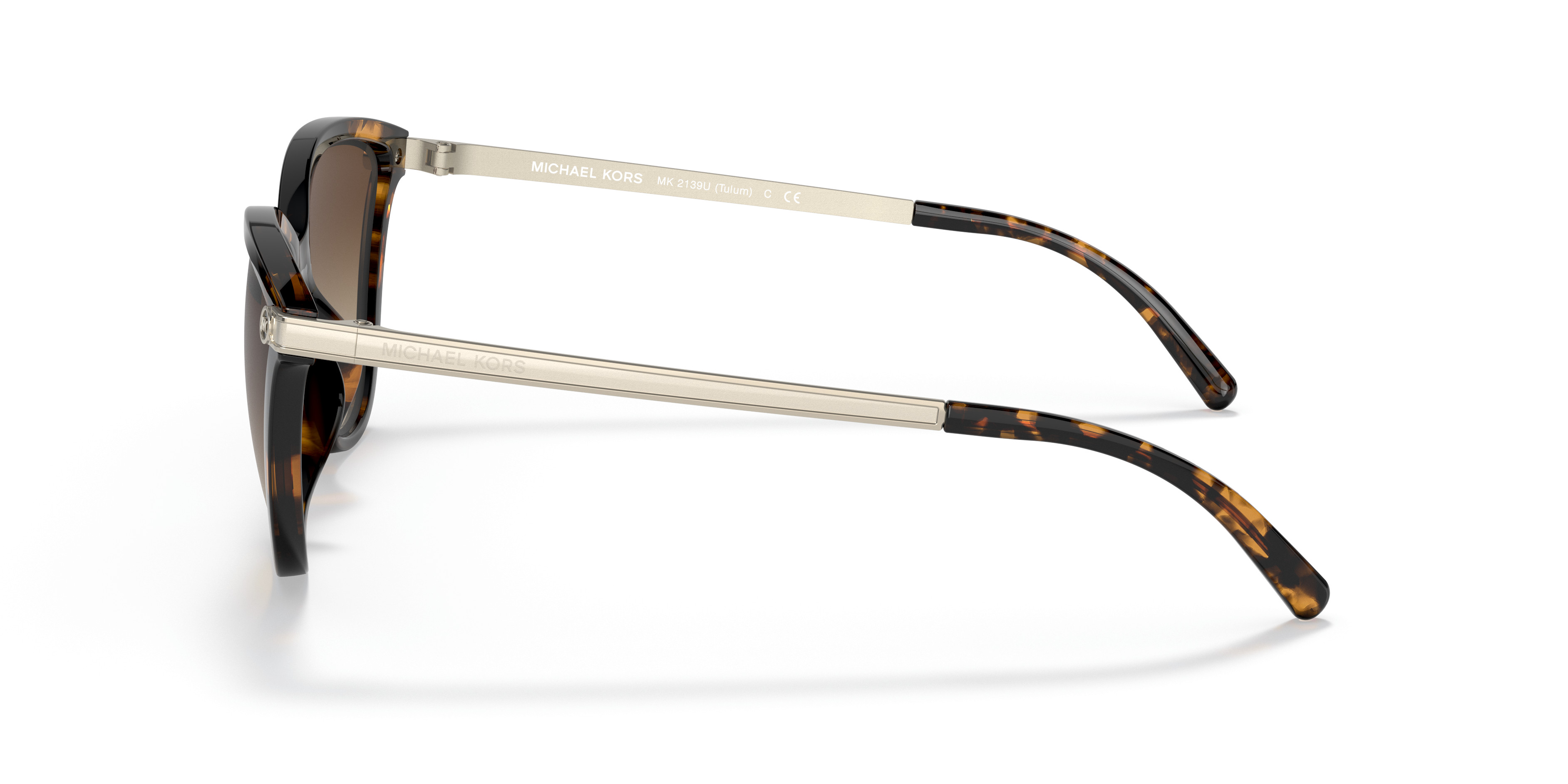 Michael Kors MK2139U Tulum Sunglasses Michael Kors Tulum MK2139U Sunglasses - (3332T3) Black/Dark  main image 4