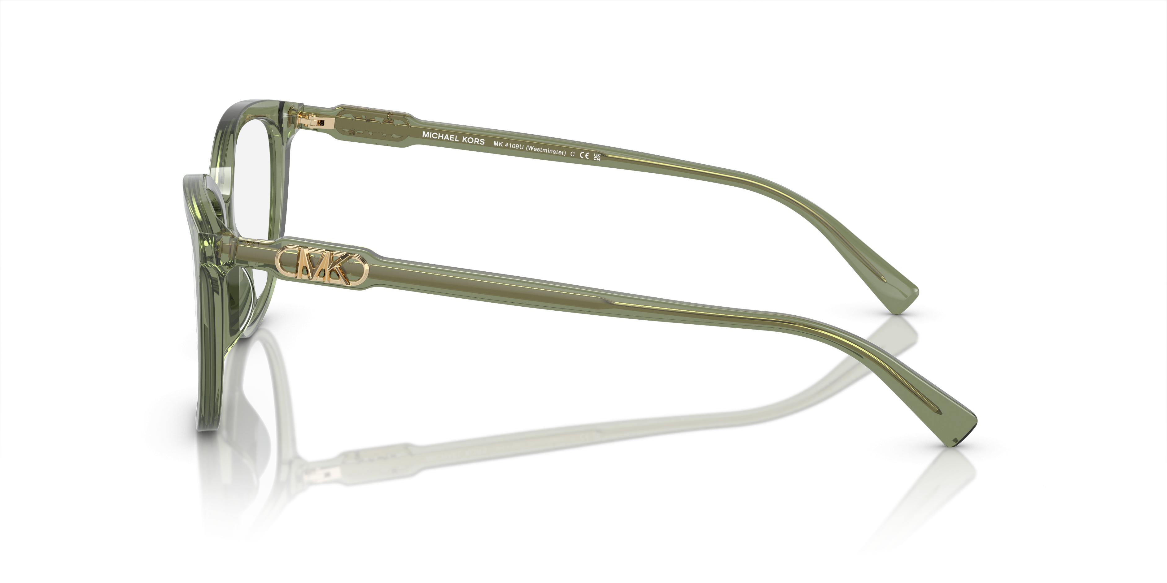 Michael Kors Women\'s Mk4109u Westminster Universal Fit Michael Kors MK4109U WESTMINSTER 3944 Transparent Green  main image 4