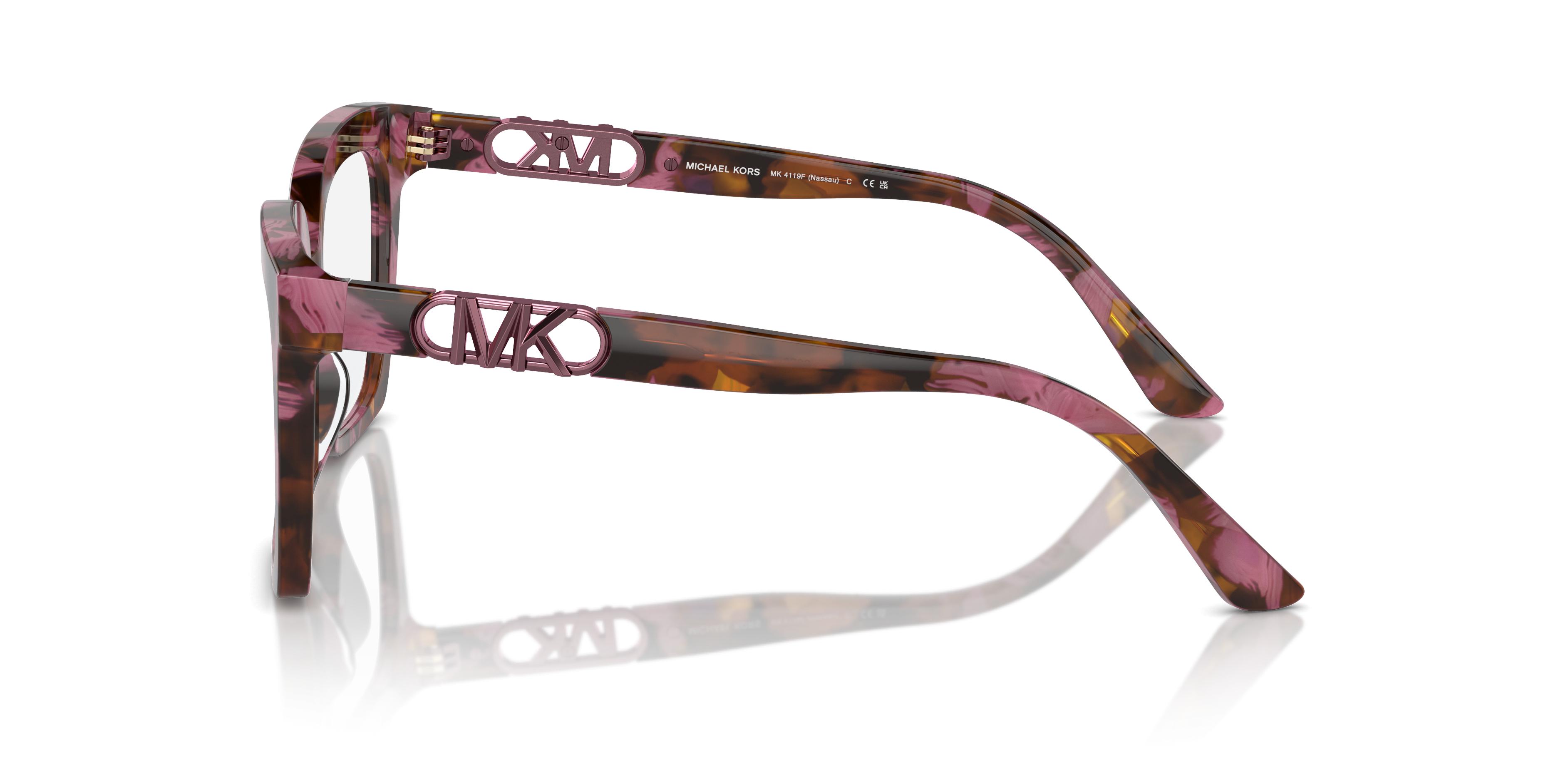 NWT WOMEN\'S MICHAEL KORS EYEGLASS FRAMES MK411AF Amazon.com: Michael Kors MK4119U Nassau Universal Fit  main image 3