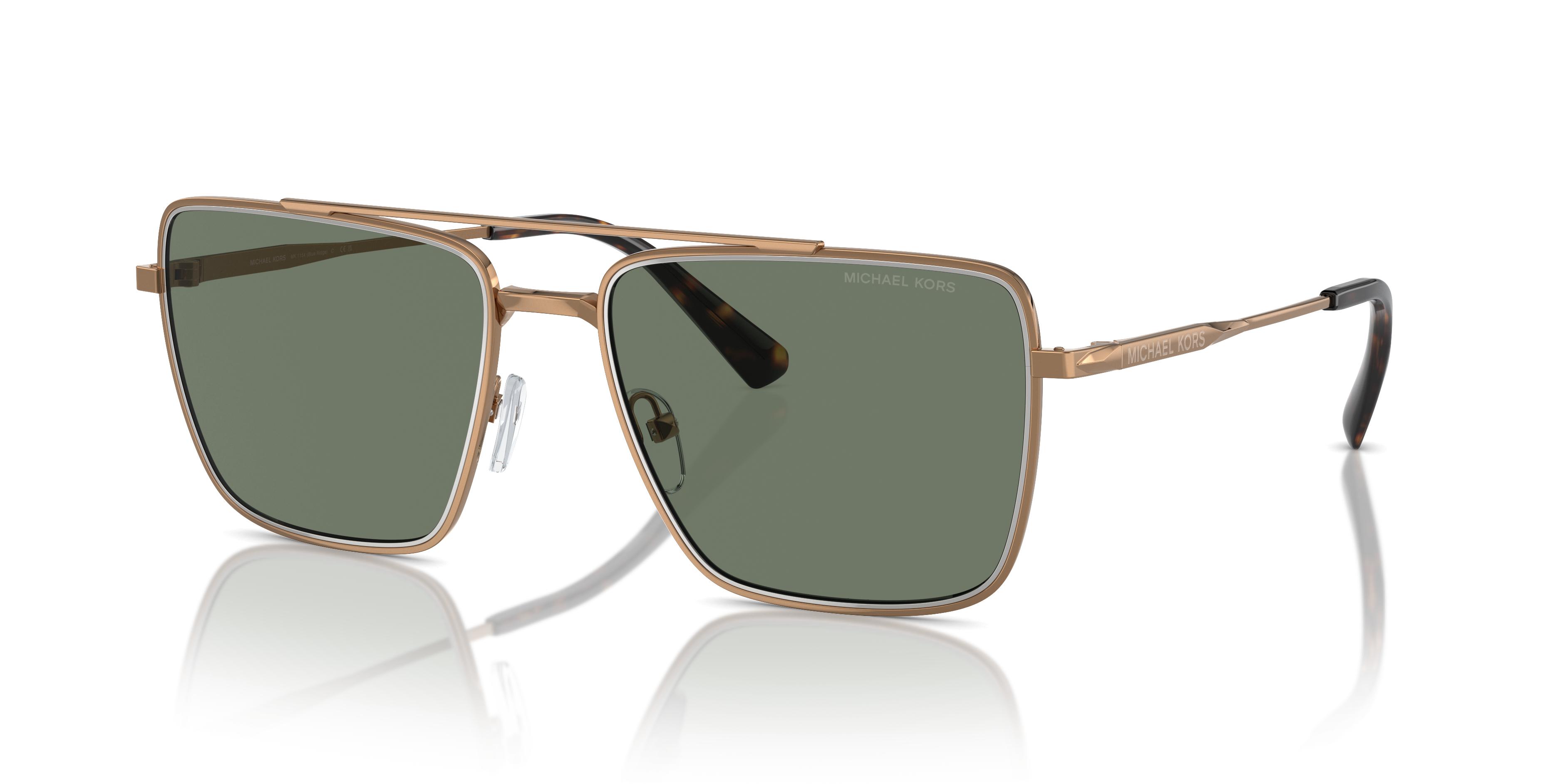 Michael Kors Blue Ridge Sunglasses in Black Michael Kors Blue MK1154 100587 Shiny Black Sunglasses for  main image 3