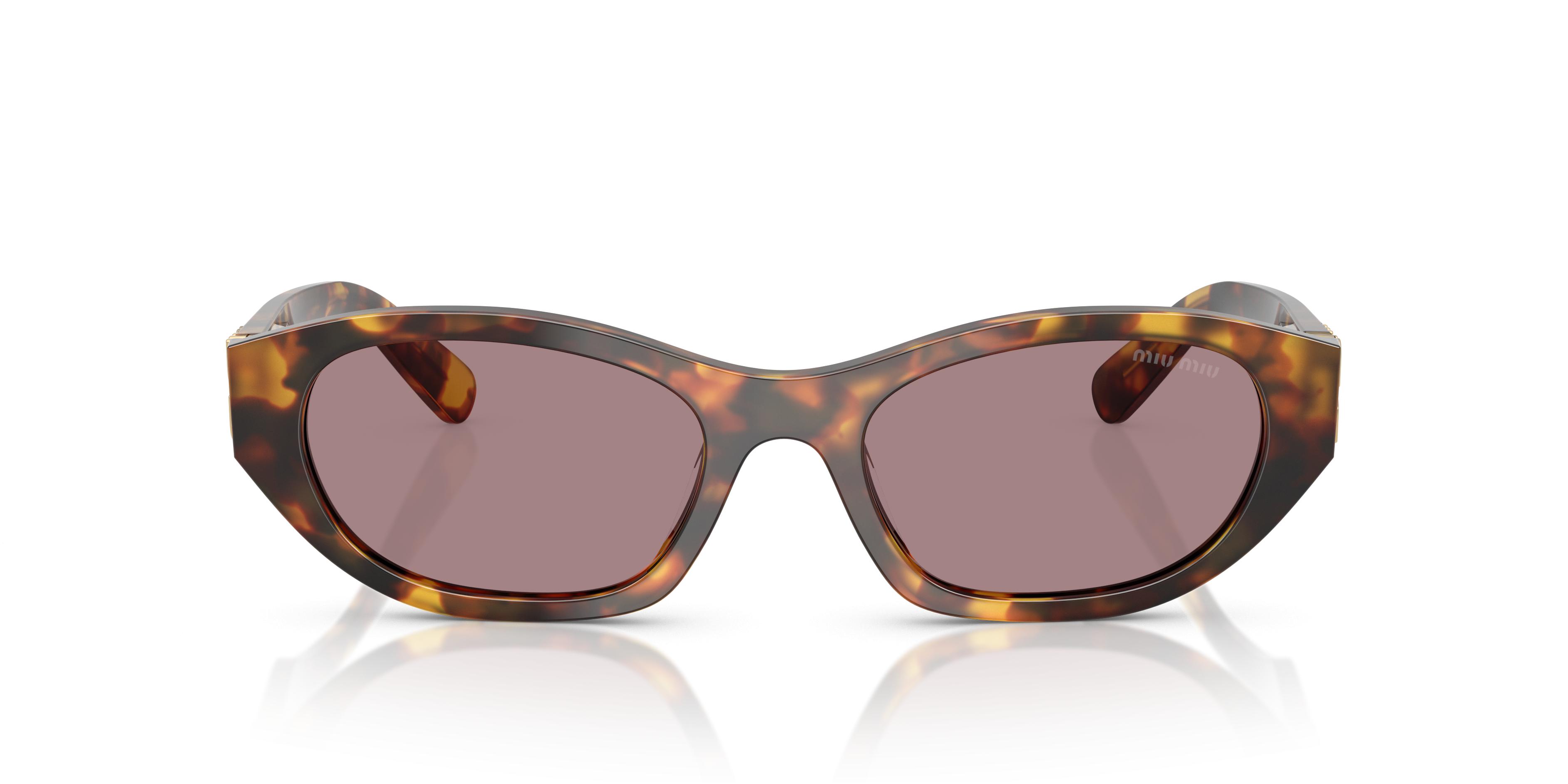 Miu Miu - MU 03Vs Scenique Sunglasses - Round - Tortoise Green - Sunglasses Miu Miu MU 11WS 15H5S0 Sunglasses - US main image 3