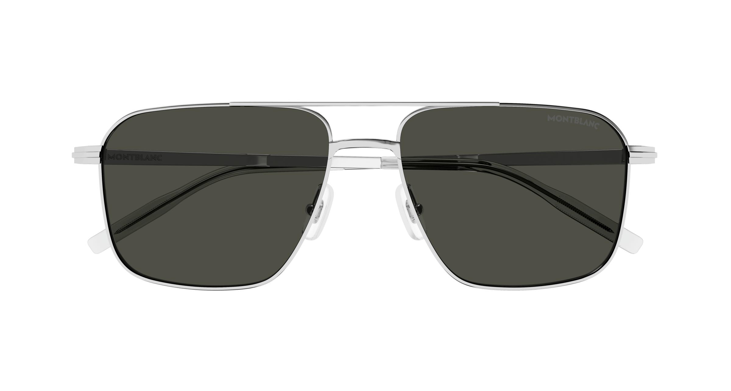 Montblanc Black and Silver Sunglasses MONTBLANC Sunglasses Silver Black/ *LIMITED EDITION – Best  main image 2