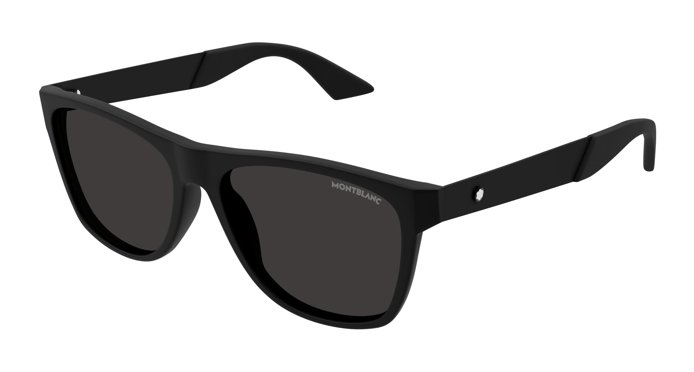 Mont Blanc MB0298S-003 56mm New Sunglasses Montblanc MB0298S Sunglasses Men Black / Gray 56mm New 100  main image 2