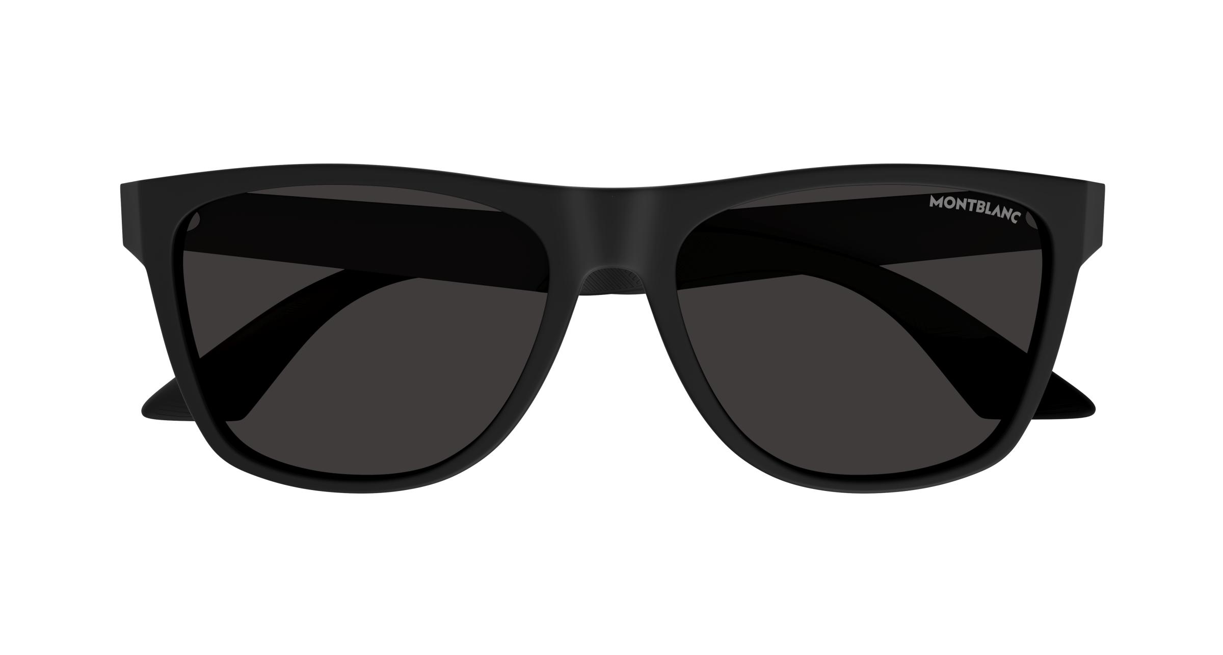 Montblanc Women Sunglasses Grey Ruthenium Green Square MB0298S 003 BRAND NEW Montblanc MB0295S Square Sunglasses | EyeOns.com main image 3