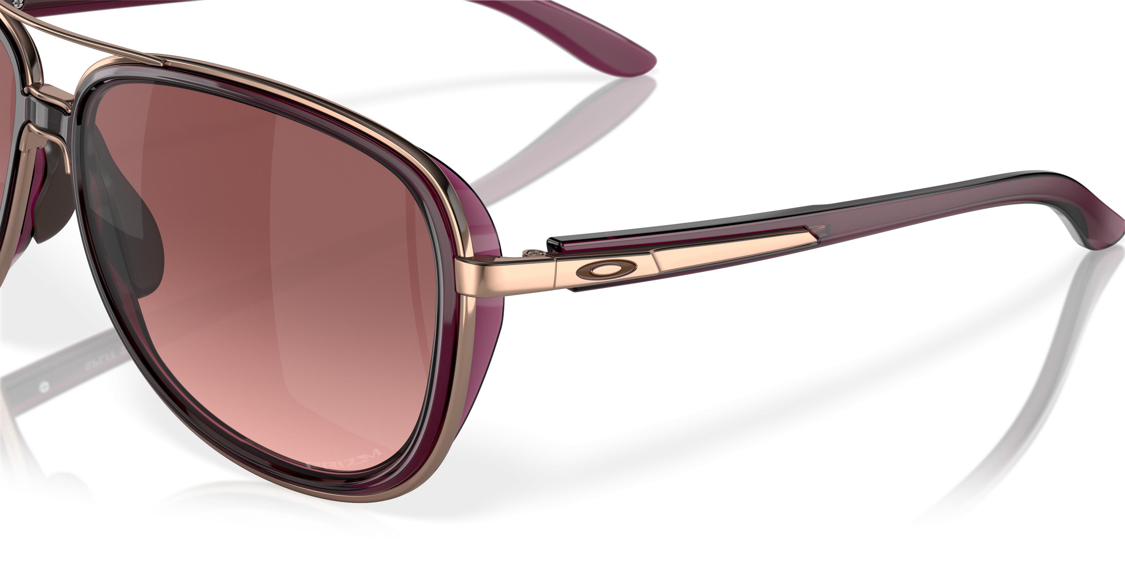 そ OAKLEY Split Time OO4129-1558 サングラス Split Time Prizm Rose Gold Polarized Lenses, Brown Tortoise Frame