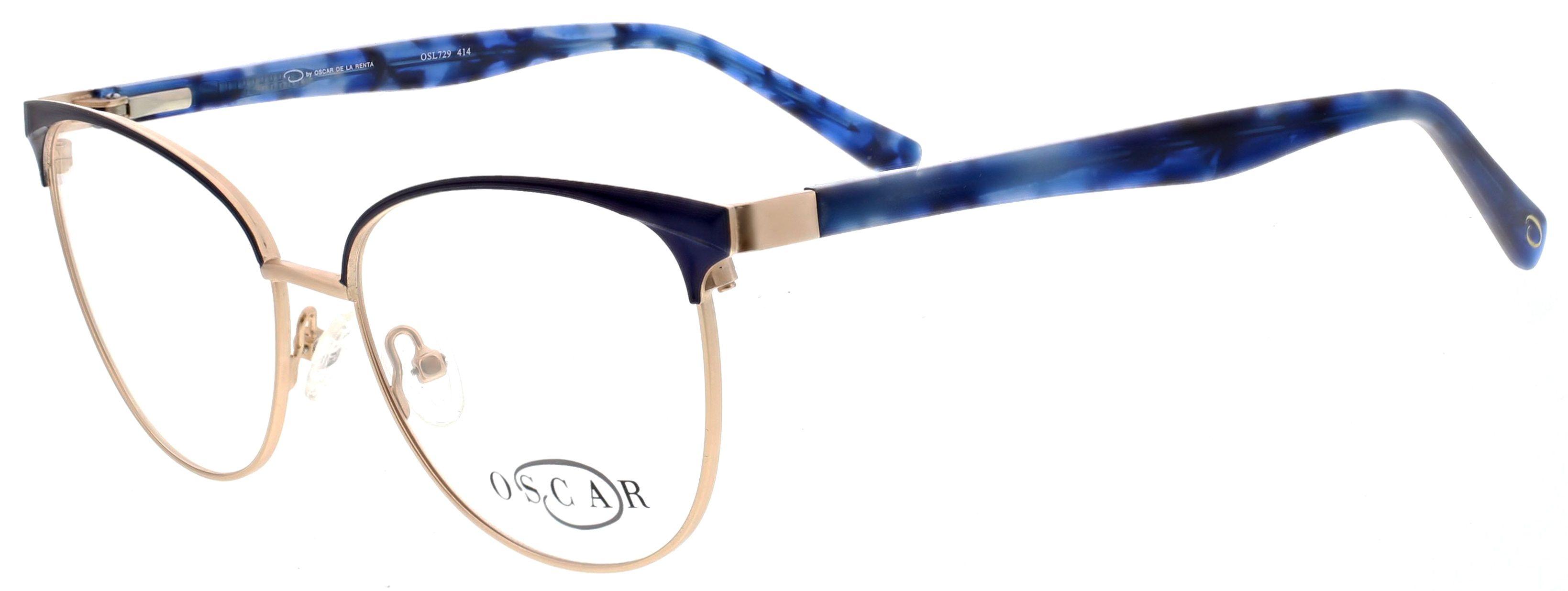 NEW OSCAR by Oscar De La Renta OSL-468BJS 002 Black & Gold Eyeglasses 53/16/135 OSL729 Eyeglasses - O by Oscar de la Renta Authorized  main image 2