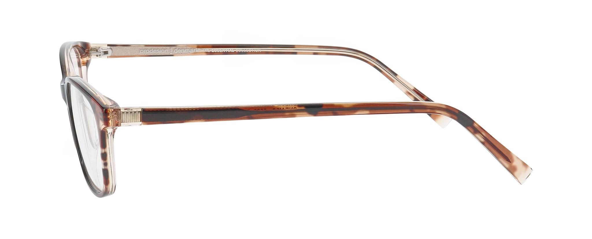 ProDesign Denmark 3631 Eyeglasses Frames RXable 5022 Brown Medium Shiny NWT CUT 5 Eyeglasses - Prodesign Denmark Authorized Retailer  main image 2