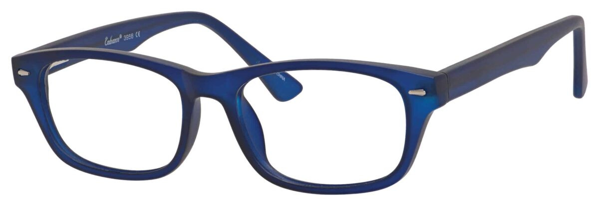 Enhance Eyewear Women\'s Glasses (3996) ENHANCE EYEWEAR 3996 46/19/143 MATTE COBALT BLUE FLEX HINGE  main image 2