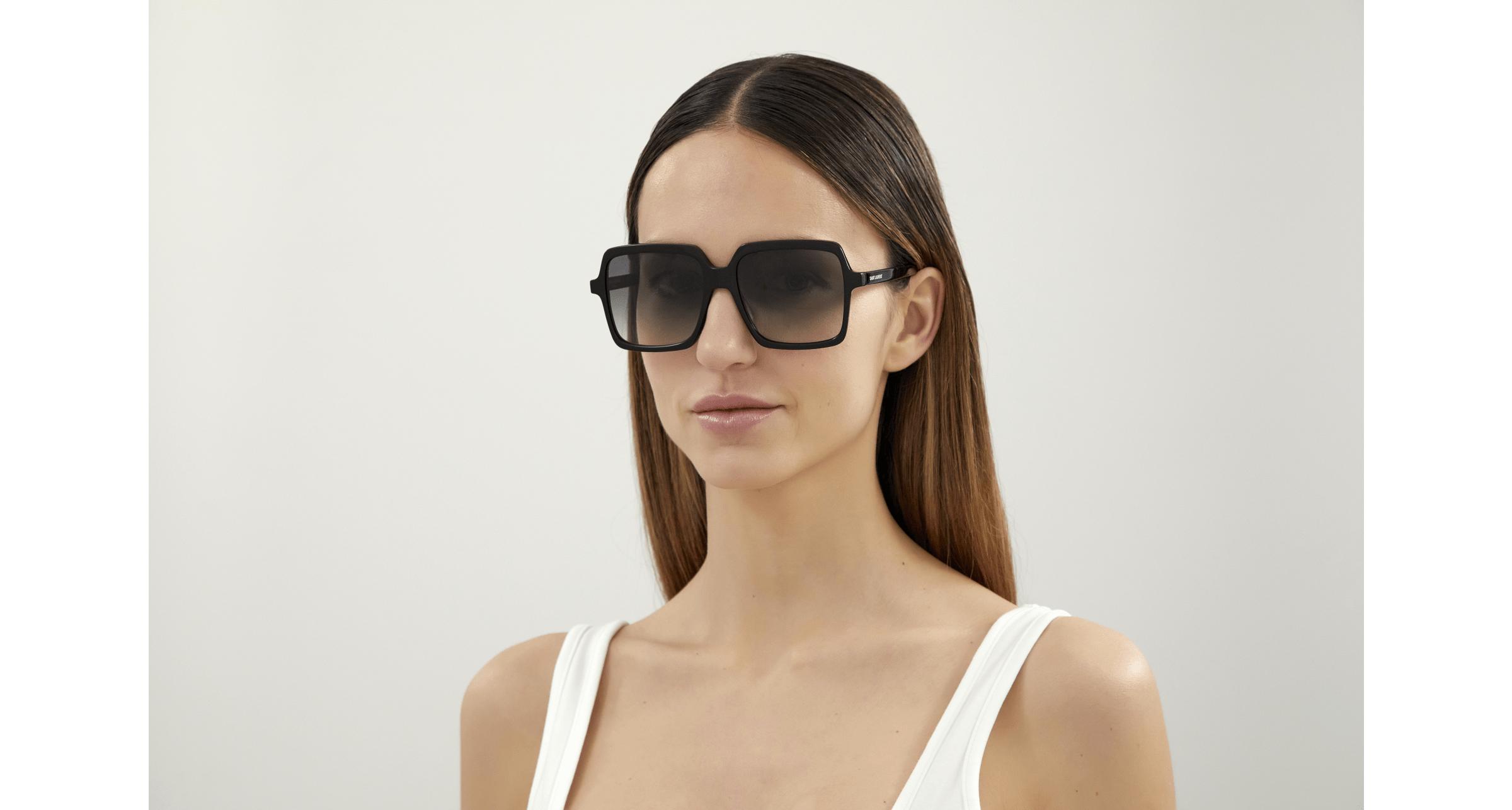 Saint Laurent SL 174 Sunglasses Saint Laurent SL 174 001 Square Black Sunglasses  main image 2