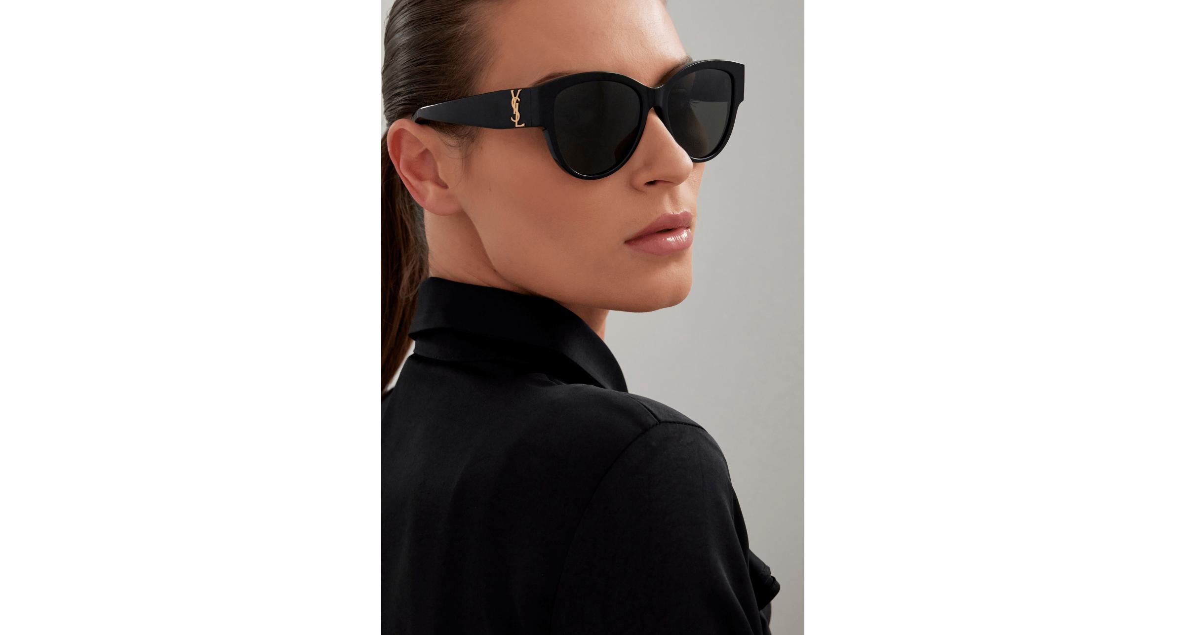 SAINT LAURENT SL M3 Sunglasses in Black Saint Laurent Authentic YVES SAINT LAURENT Black YSL  main image 4