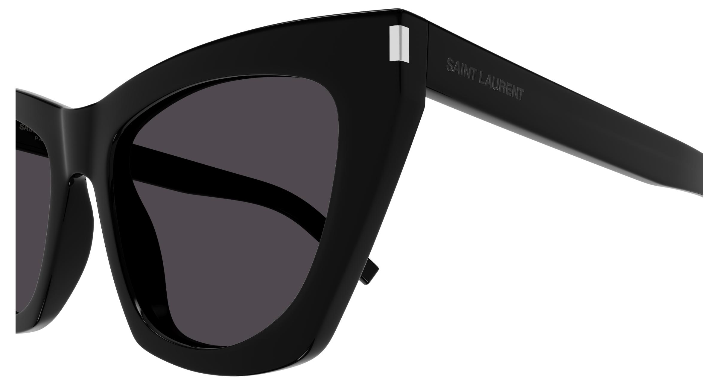 ?️ New Saint Laurent SL214 KATE 001 Sunglasses - Black Frame, Grey Lenses 001-BLACK_e55e67fb-8e76-4893-  main image 4