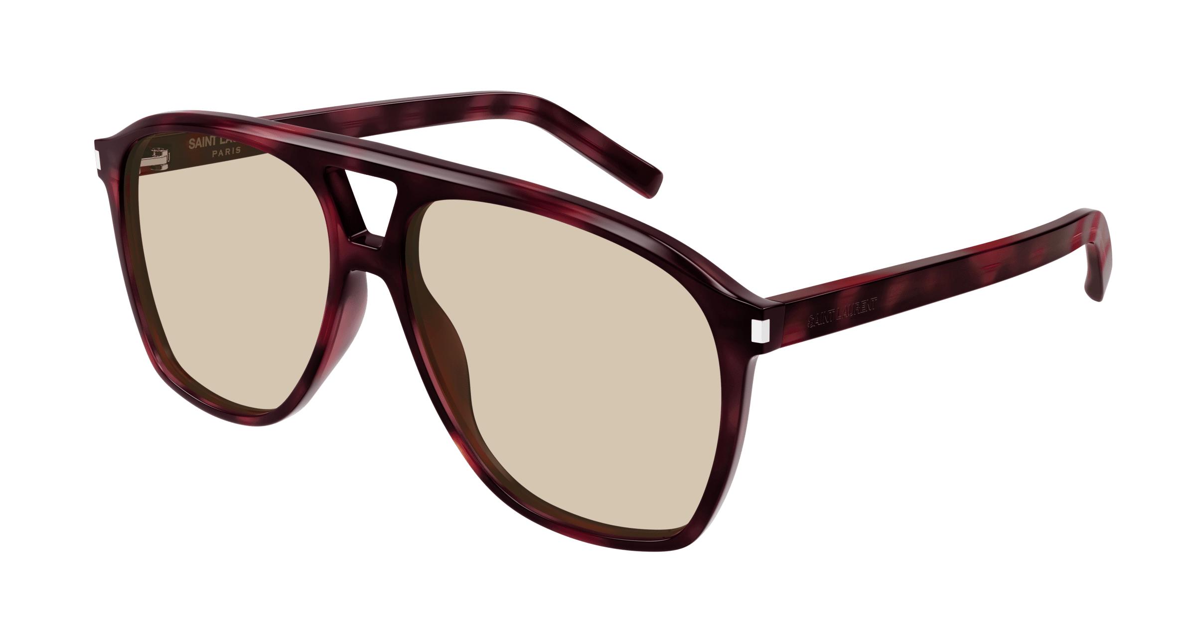 ✨ NEW SAINT LAURENT sunglasses Havana brown Amazon.com: Saint Laurent Shield/Wrap Sunglasses Havana  main image 2