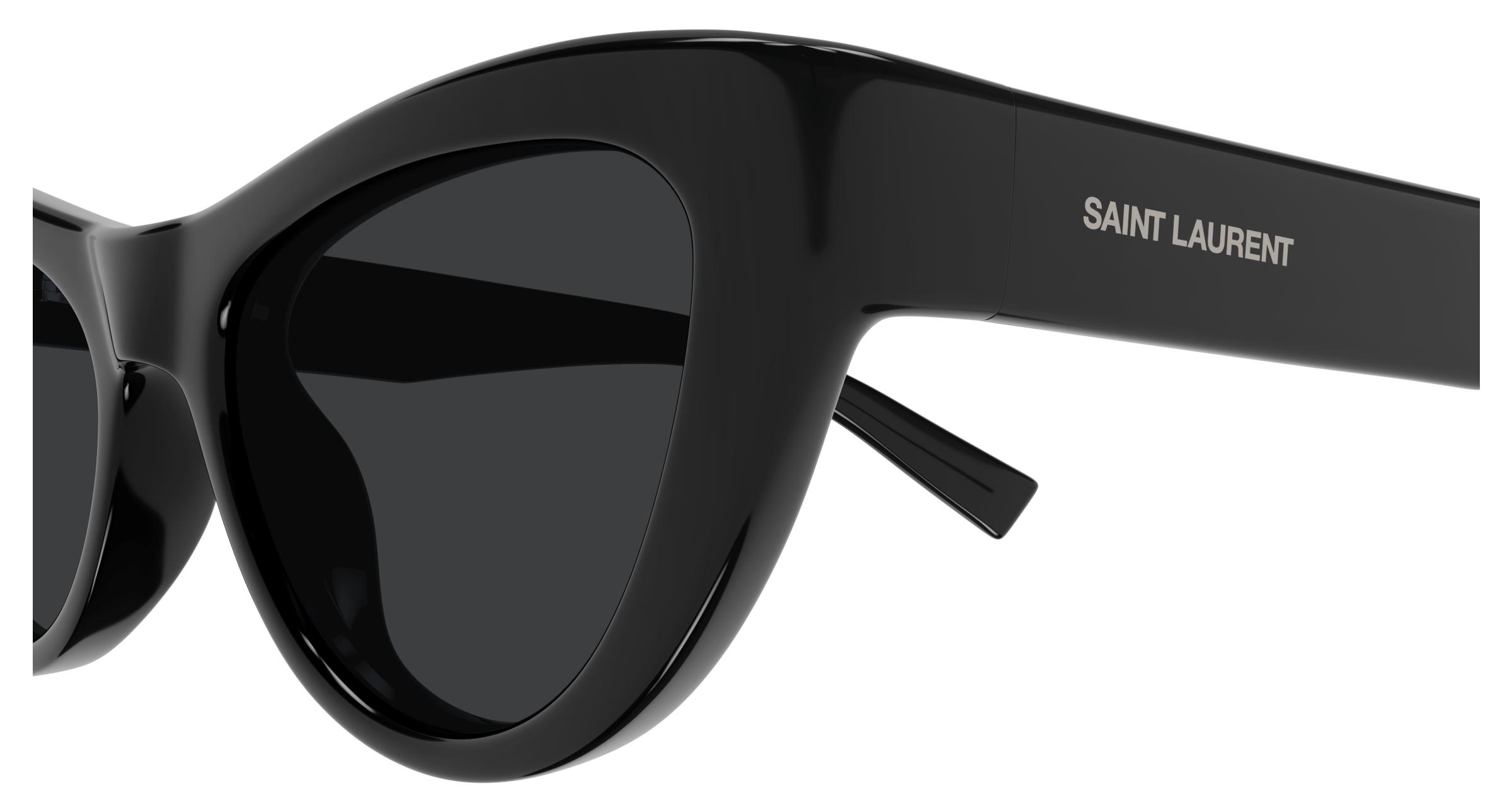 ?️ New Saint Laurent SL676 001 Sunglasses - Black Frame, Black Lenses Sunglasses Saint Laurent SL 1 /F- BLACK / at Amazon Men main image 3