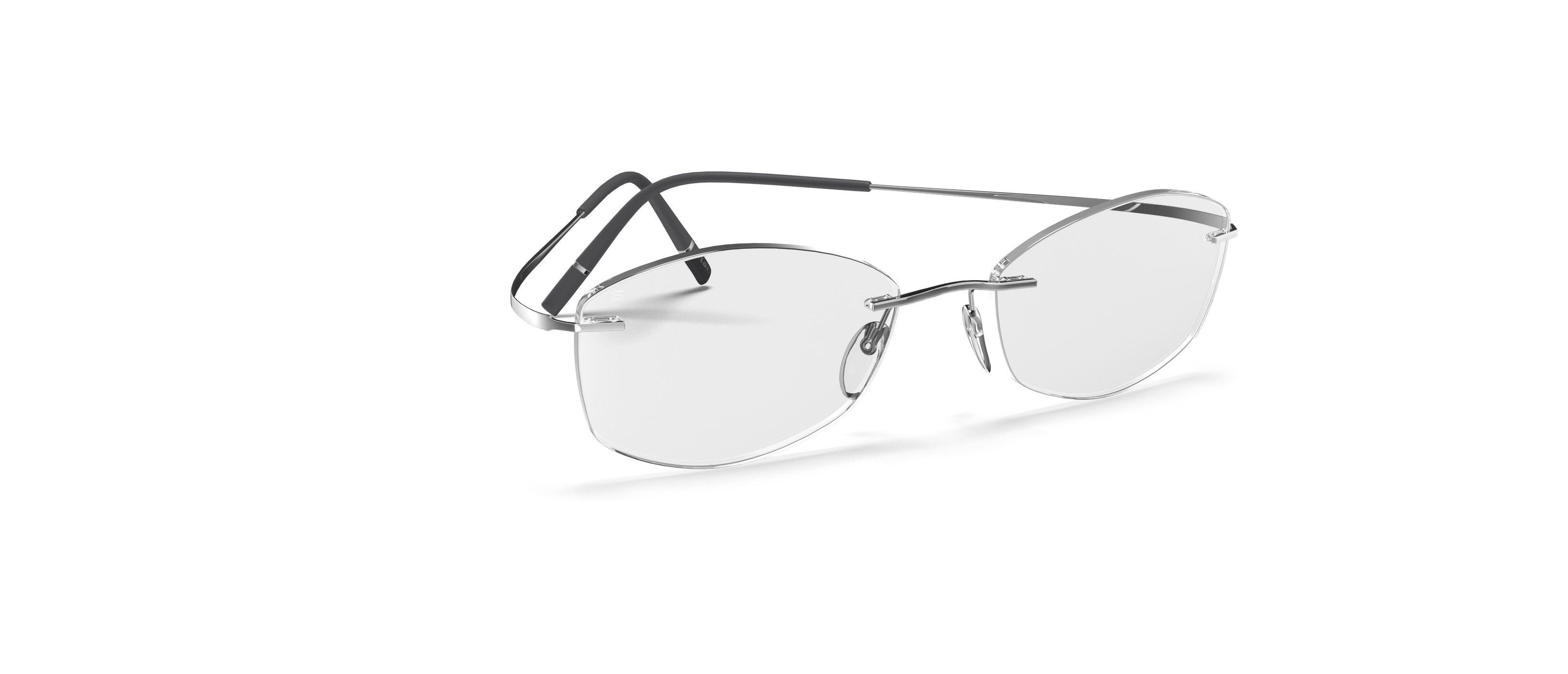 Silhouette rimless titanium stem sunglasses with case. Almost weightless! HiTech Silhouette TMA Titan Minimal Art 5599 Chassis Rimless  main image 2