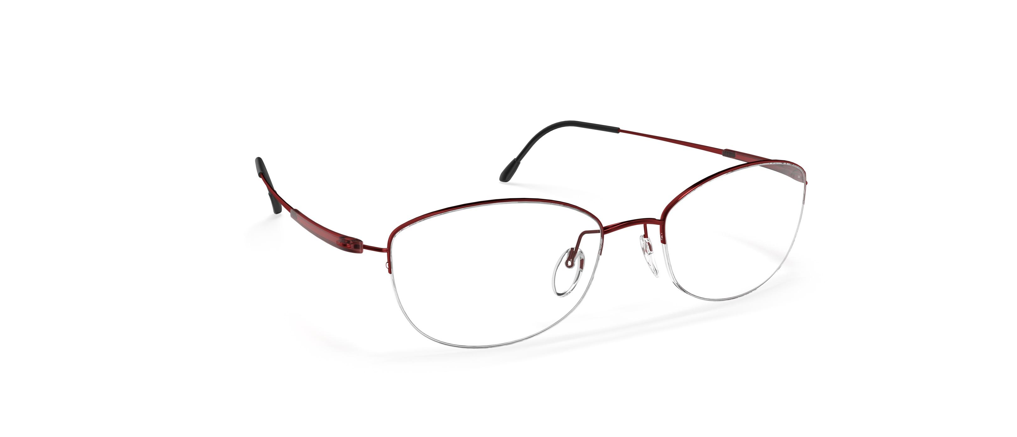 Silhouette Tiranium Chassis Burgundy Red Rimless Frames Silhouette Eyeglasses 4338 40 6056 5231 Titan Burgundy  main image 2