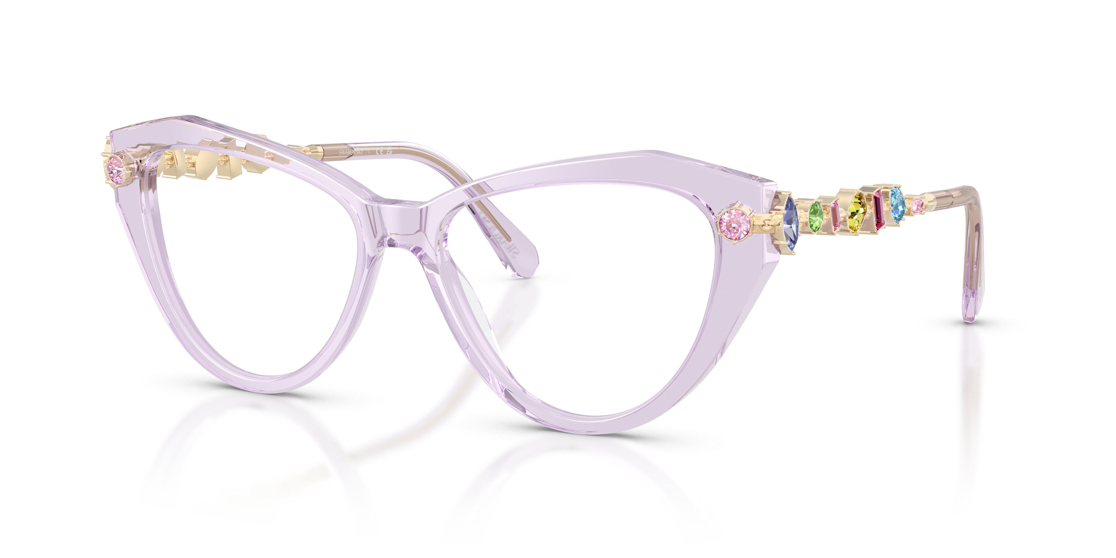 Caviar Swarovski Crystal Eyeglasses: Purple Tortoise Designer Frames Caviar Eyewear - Etsy main image 3