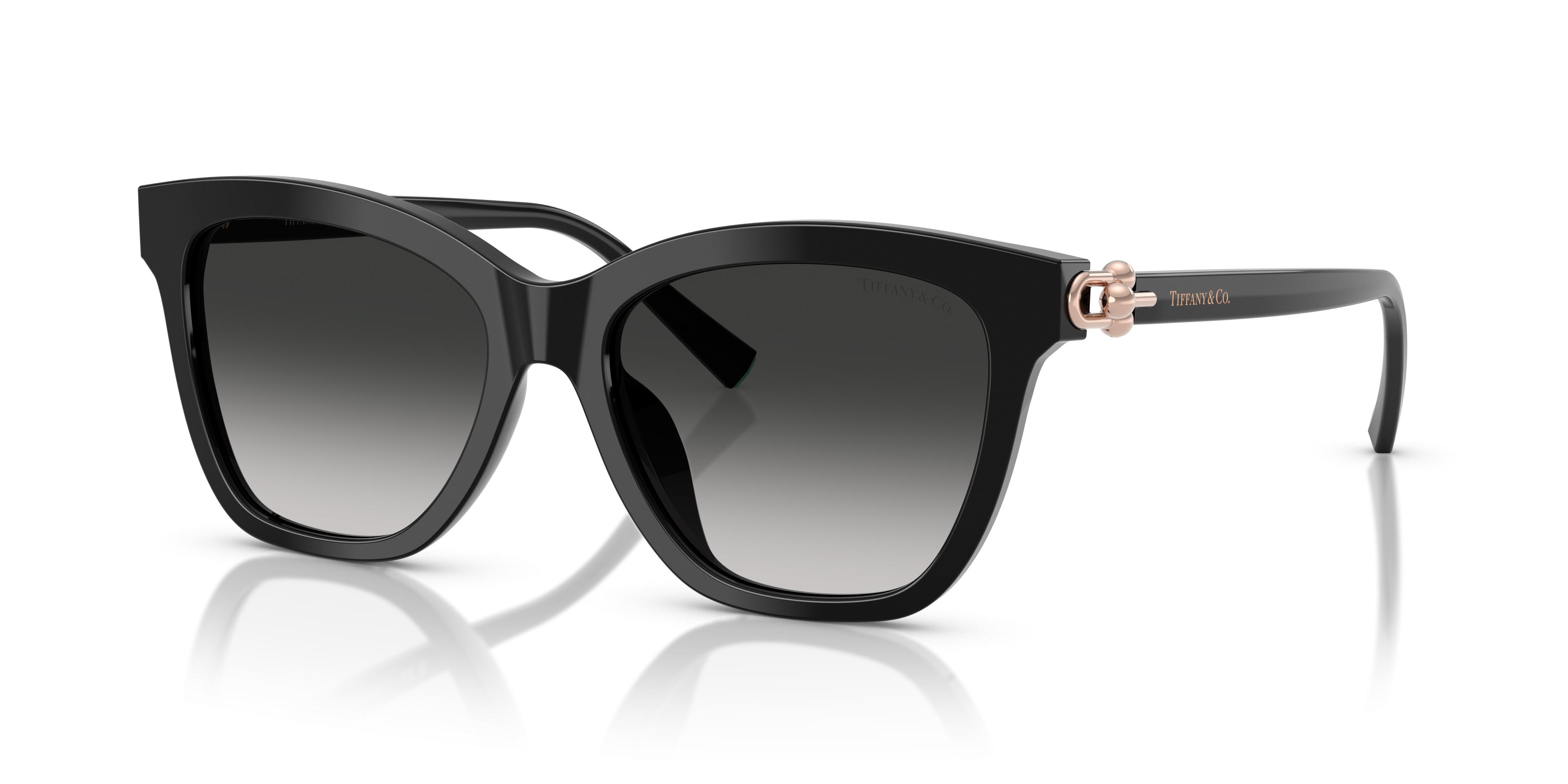 Tiffany & Co. Black Sunglasses with Gradient Lenses TF4192 Tiffany Sunglasses 80013C Black - eye-oo.com main image 3
