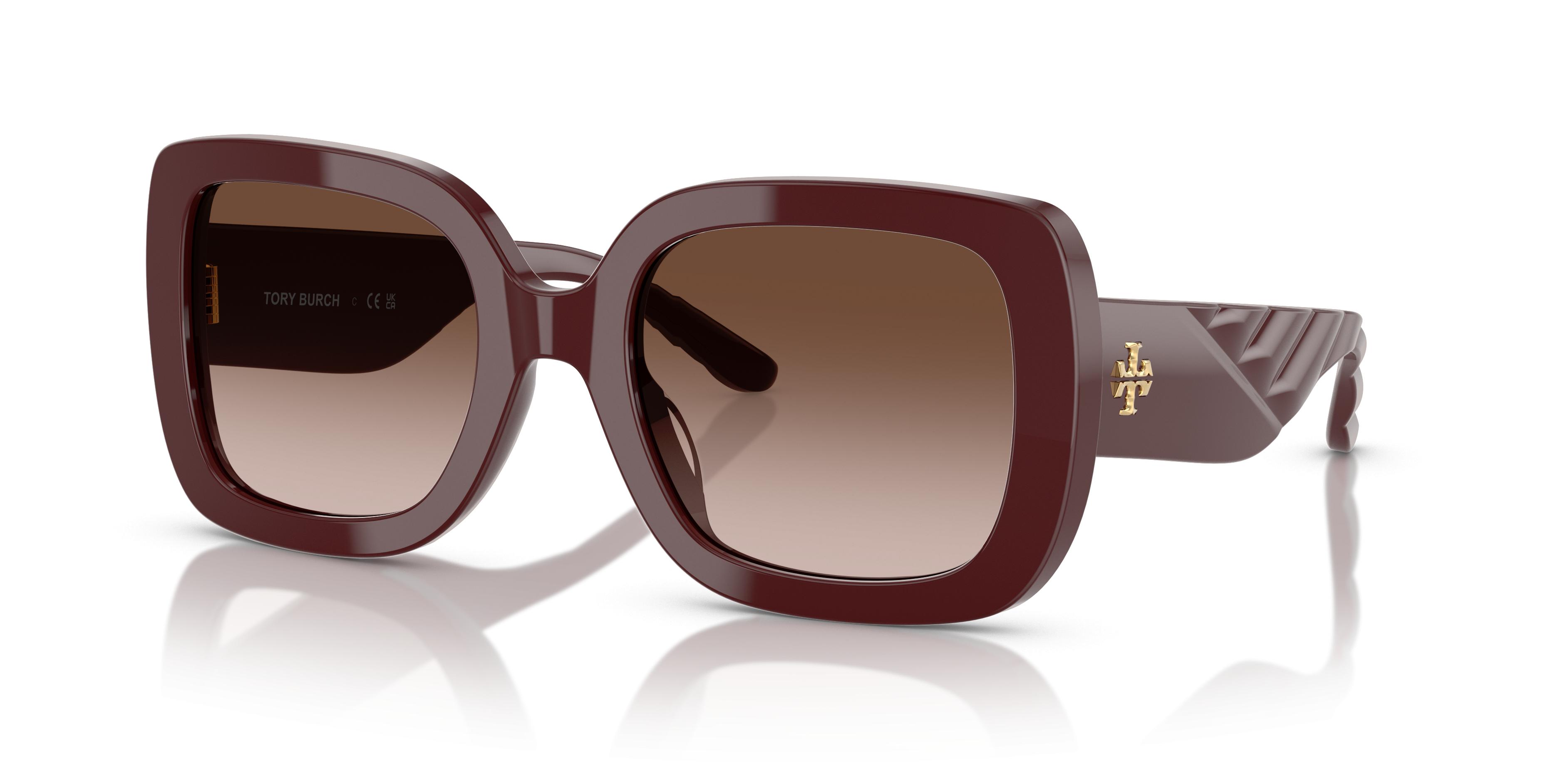 Tory Burch Brown Sunglasses with Black Lenses TY9071U Sunglasses - Tory Burch Authorized Retailer  main image 3