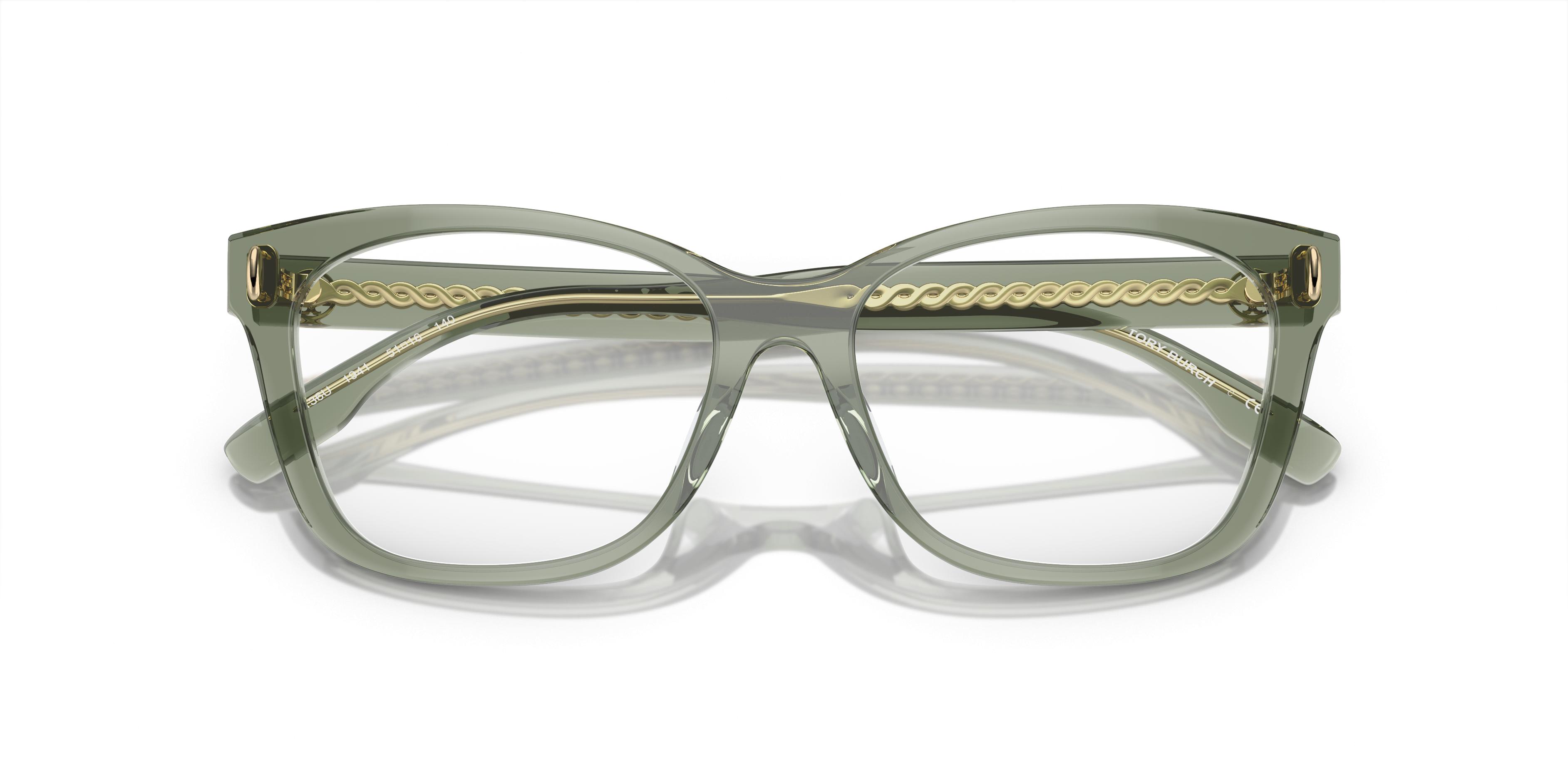 Tory Burch Eyeglasses TY2048 1356 Olive Horn Designer Luxury Celebrity #63 Tory Burch TY2147U Eyeglasses | LensCrafters main image 2